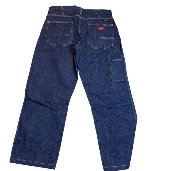 Dickies Mens Carpenter Jeans Size 36X32 Relaxed 2112 Cat 2 Fit Flame-Resistant - Picture 2 of 16
